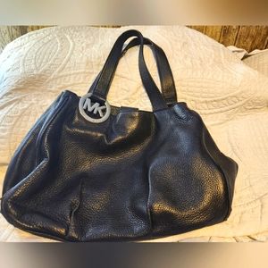 Michael Michael Kors black leather bag